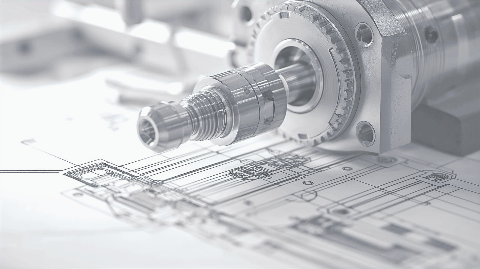 Industrial machine with mechanical components